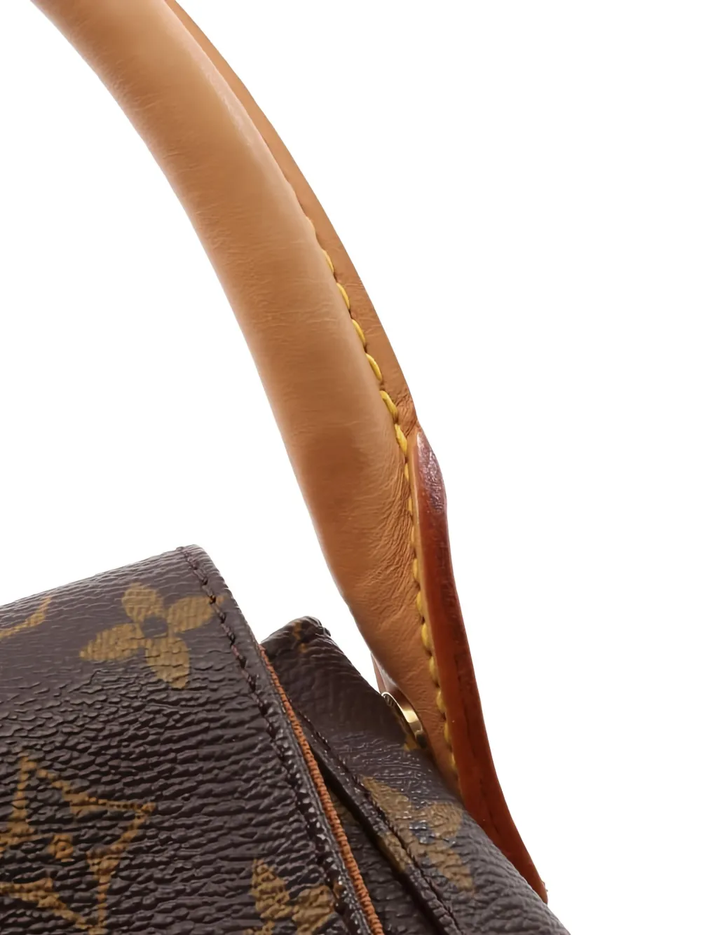 Pre-owned Louis Vuitton 2003 Mini Looping Monogram Handbag In Brown