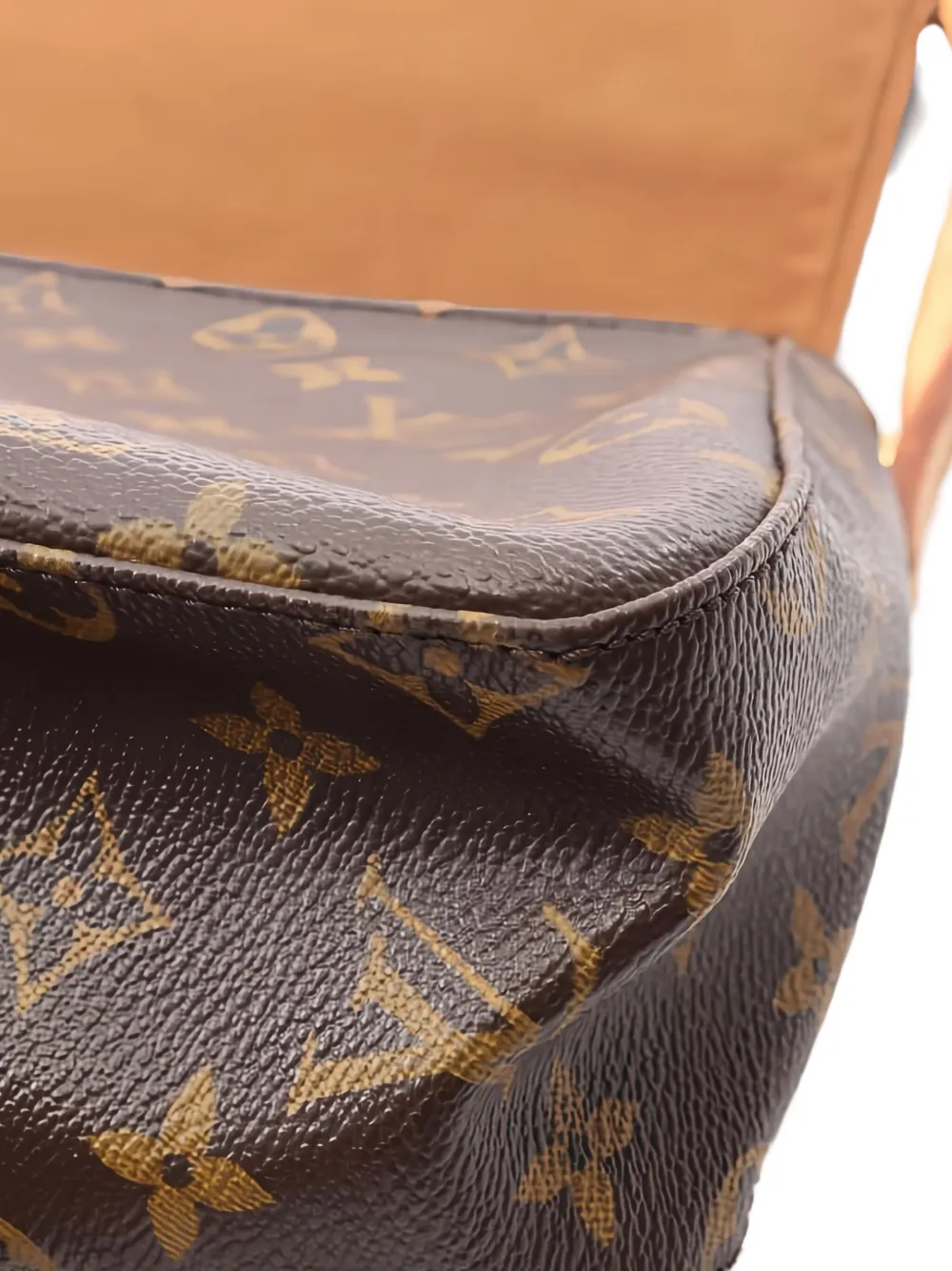Pre-owned Louis Vuitton 2003 Mini Looping Monogram Handbag In Brown