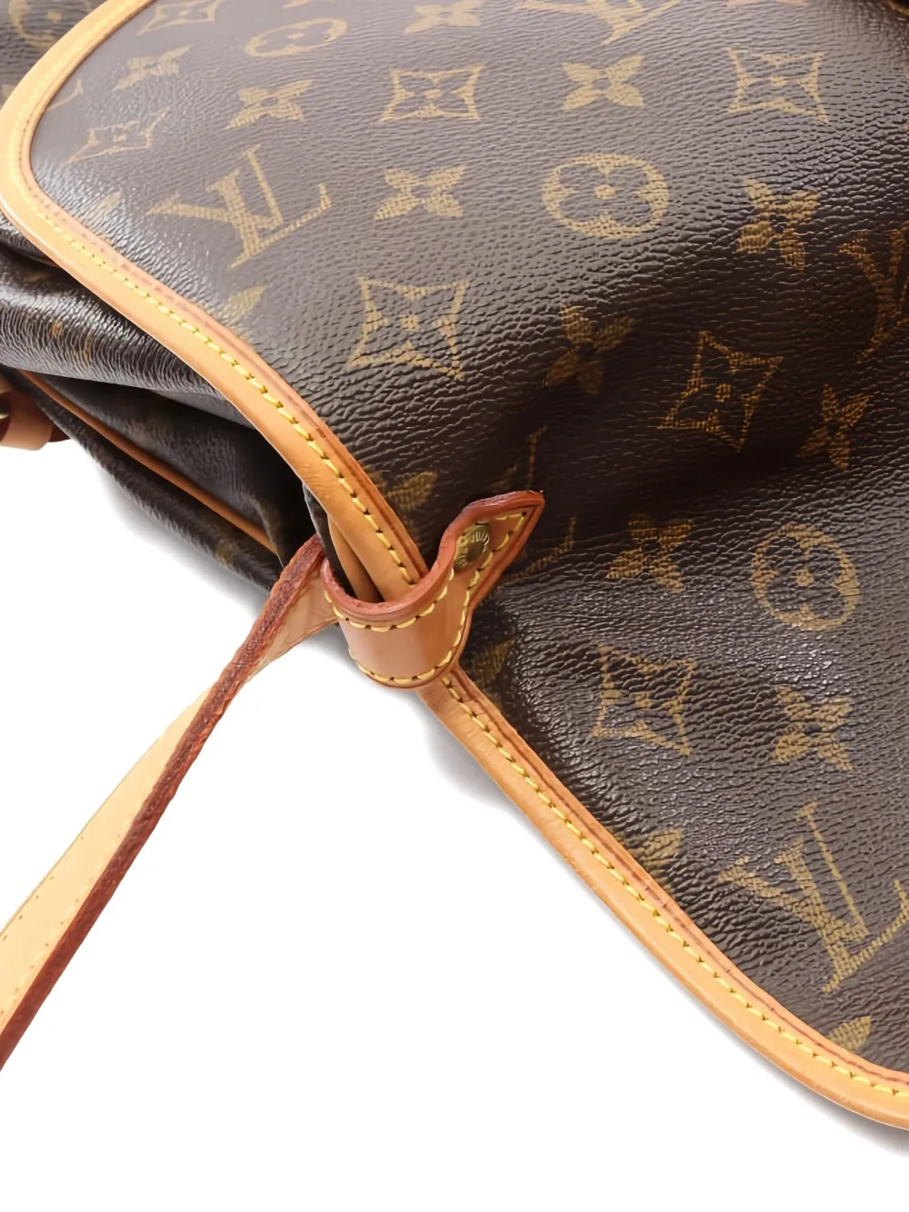 Pre-owned Louis Vuitton 2003 Saumur 30 Monogram Shoulder Bag In Brown