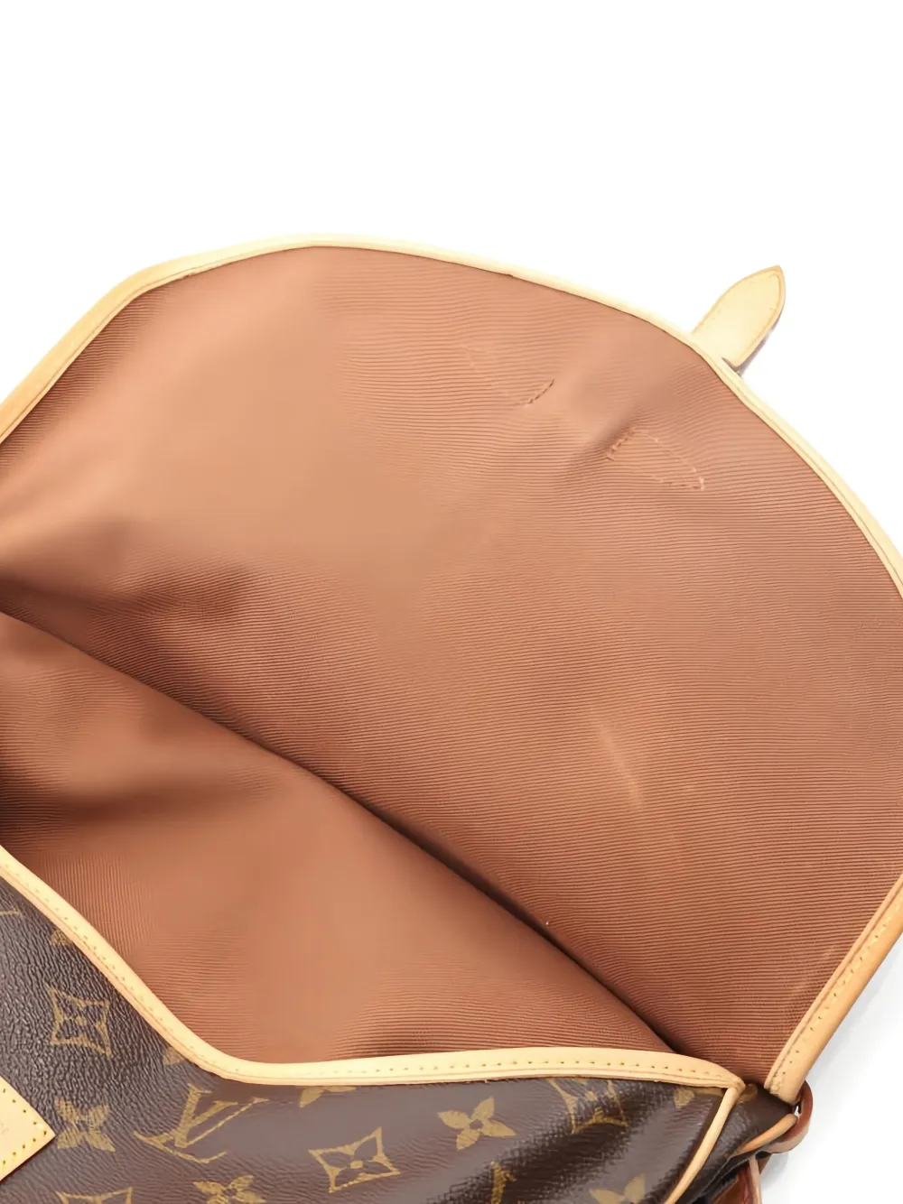 Pre-owned Louis Vuitton 2003 Saumur 30 Monogram Shoulder Bag In Brown
