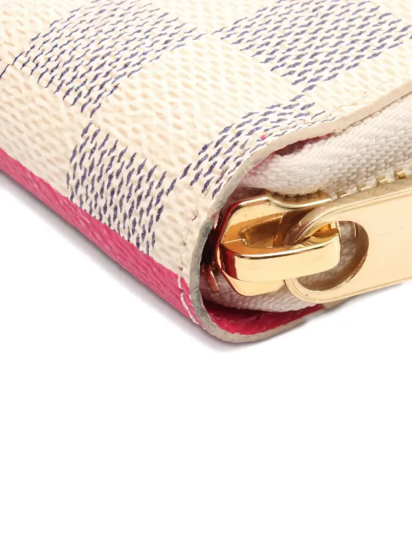 Louis Vuitton Pre-Owned 2017 Damier Azur Giraffe Zip Wallet