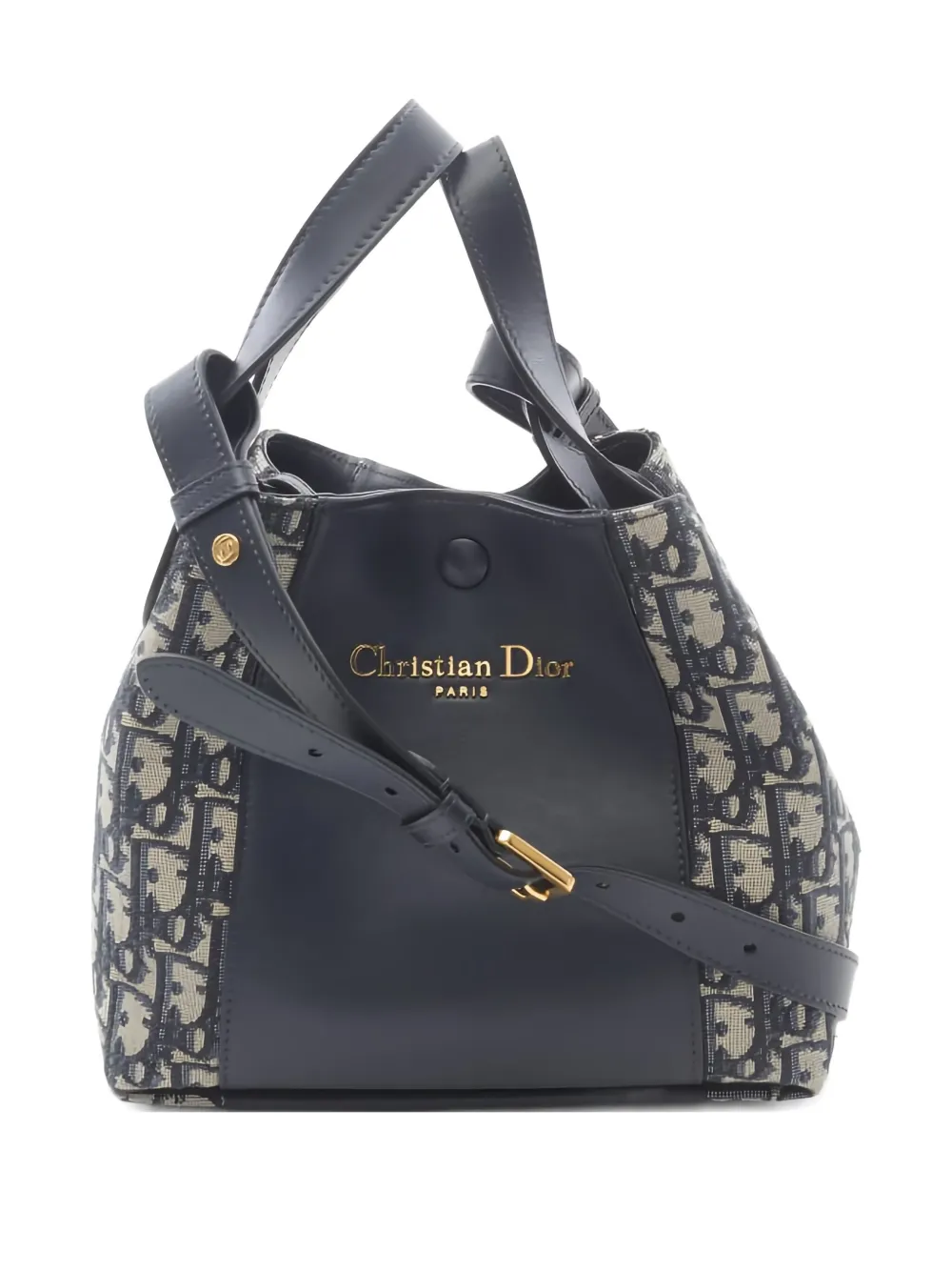 Christian Dior Pre-Owned 2020s signature Oblique bucket bag | Blue | Image 1