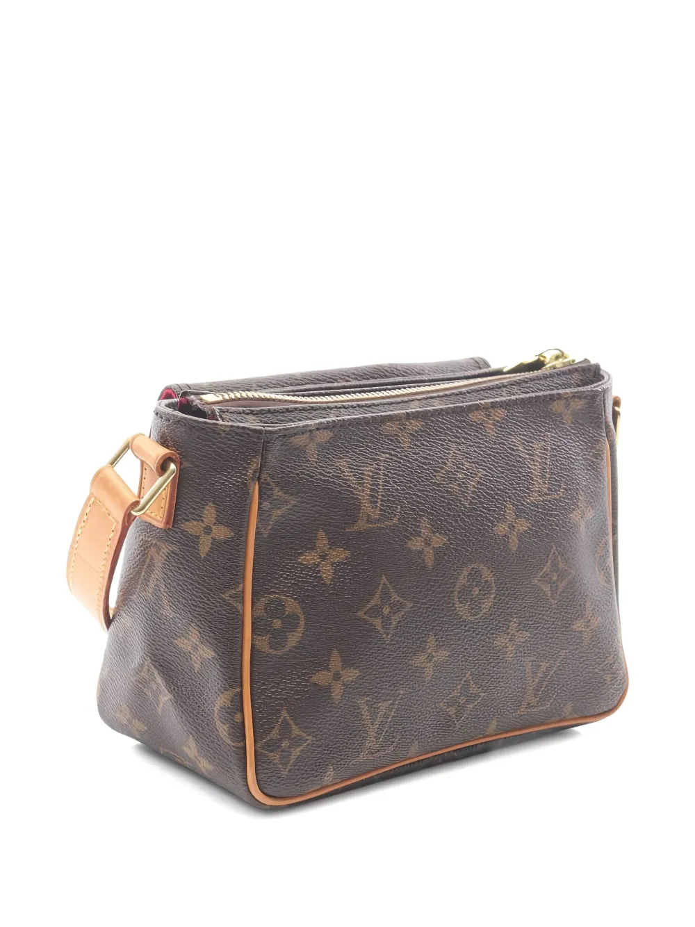 Pre-owned Louis Vuitton 2000s Vivacité Pm Monogram Shoulder Bag In Brown