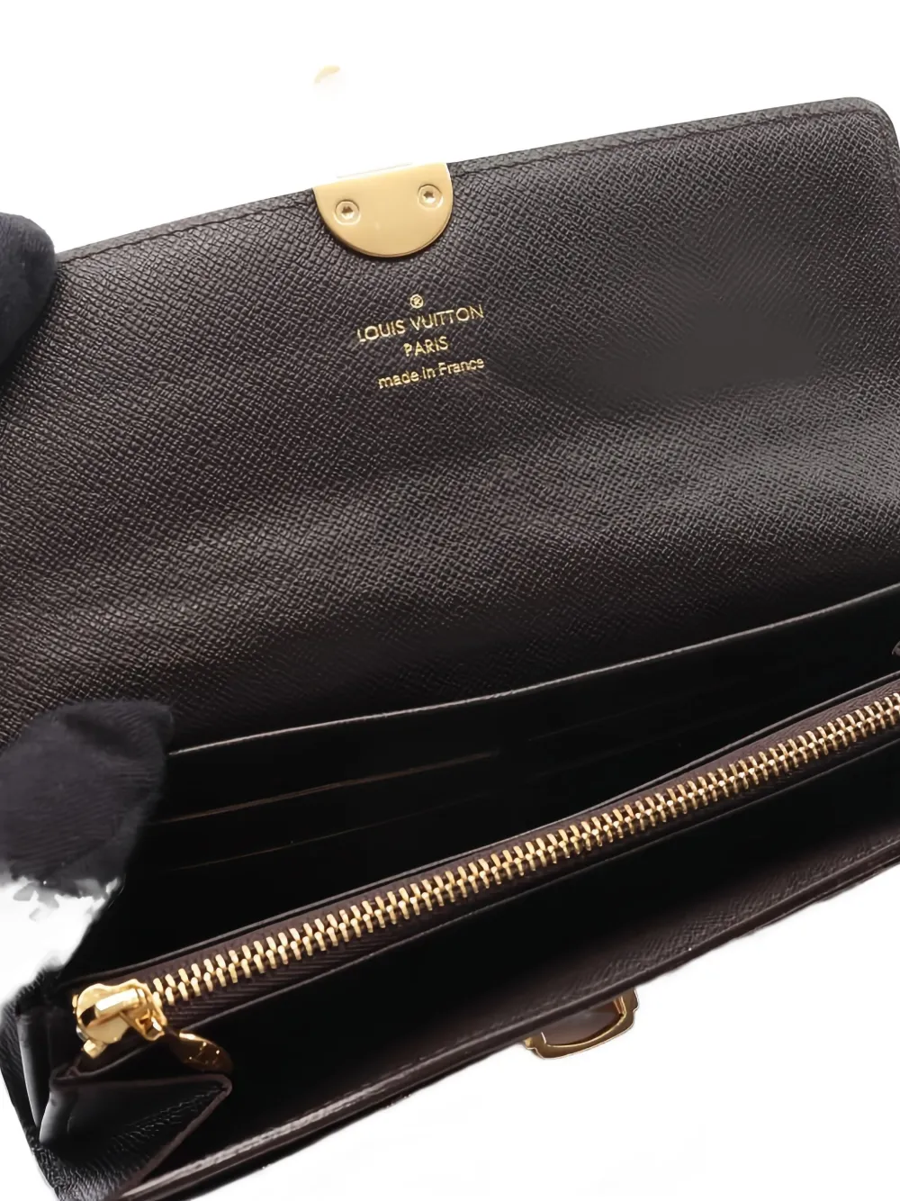 Pre-owned Louis Vuitton 2011 Portefeuille Sarah Monogram Bi-fold Wallet In Brown