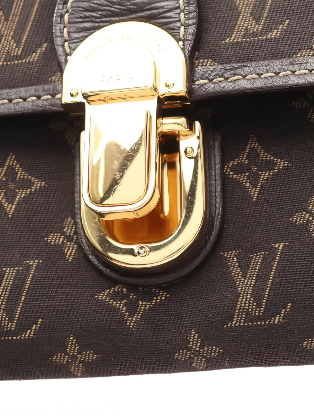 Pre-owned Louis Vuitton 2011 Portefeuille Sarah Monogram Bi-fold Wallet In Brown