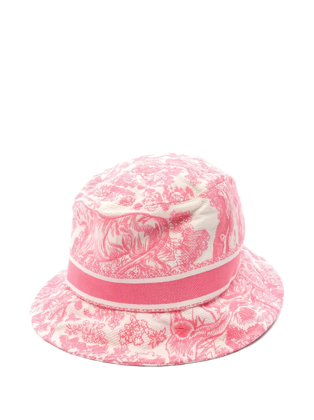 Pre-owned Dior 2020s D-bobby Embroidery Bucket Hat In Pink