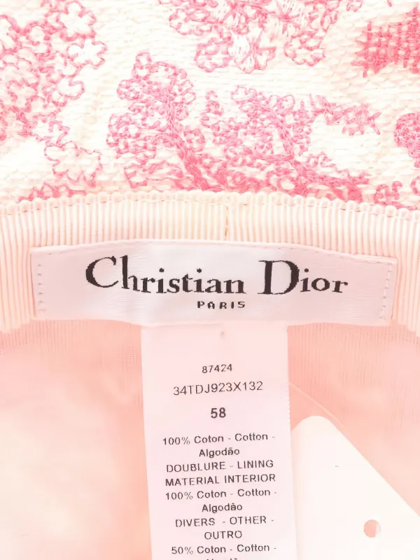 Christian Dior Pre-Owned 2020s D-Bobby Embroidery Bucket Hat