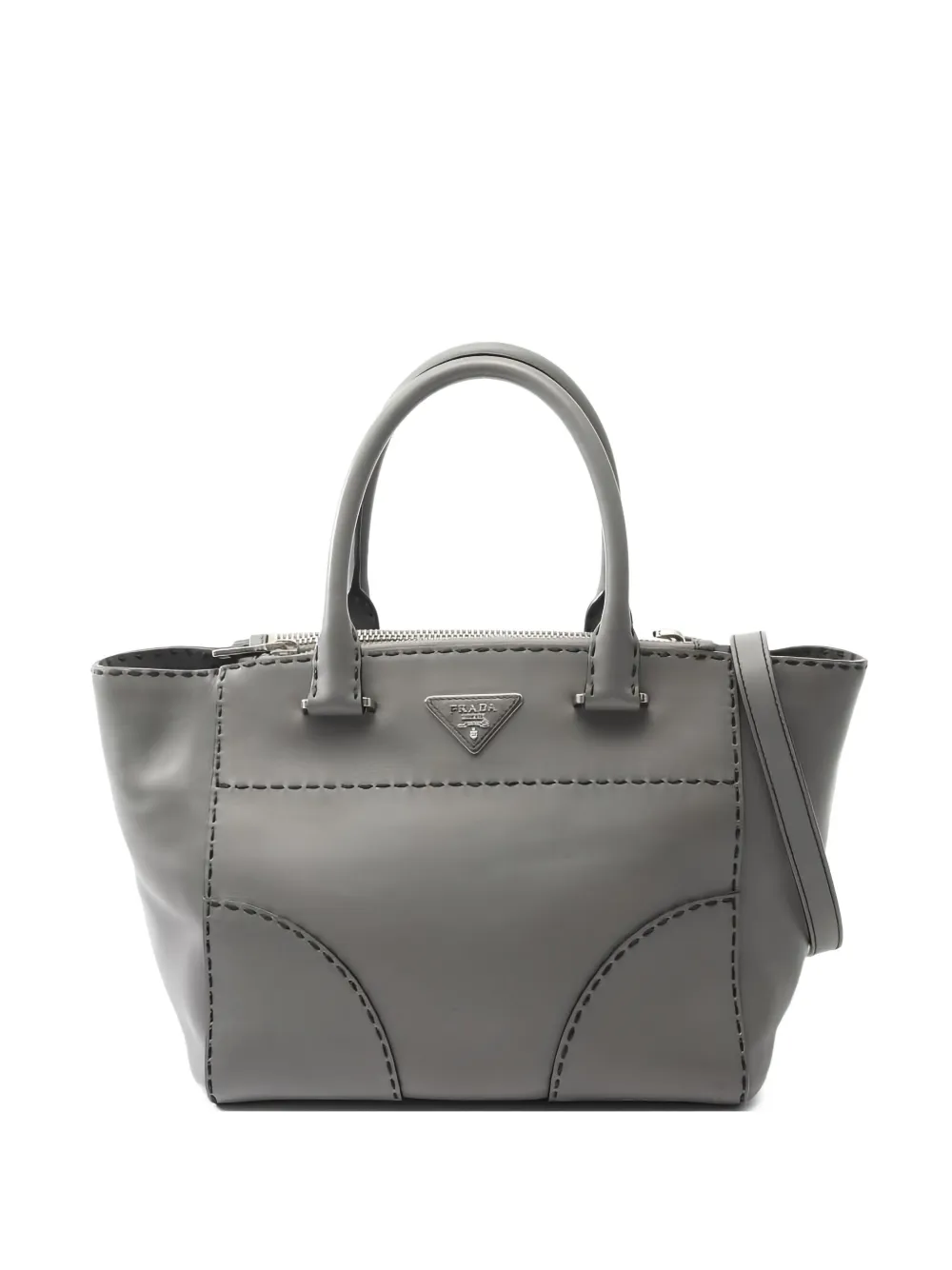 Prada Pre-Owned 2000s シティ ハンドバッグ - グレー Prada Pre-Owned 2000s シティ ハンドバッグ - グレー
