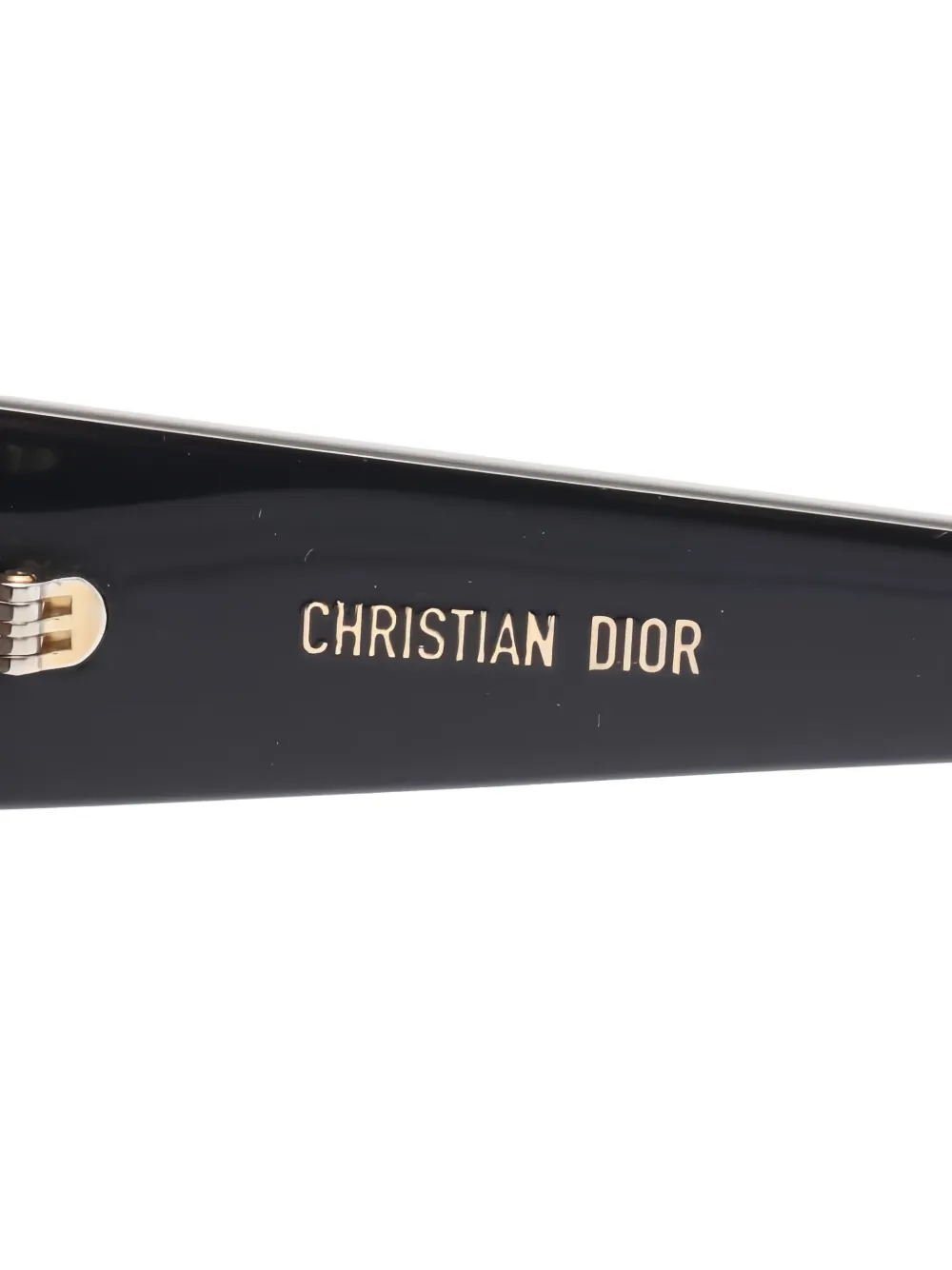 Pre-owned Dior 2020s S1i Rectangle Sunglasses In Black