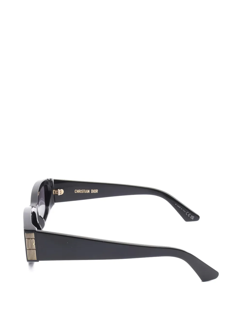 Pre-owned Dior 2020s S1i Rectangle Sunglasses In Black