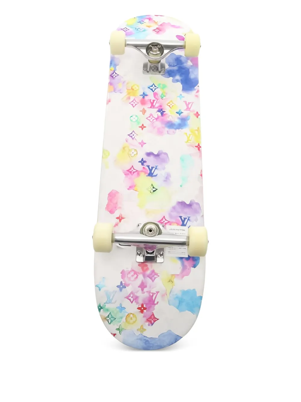 Louis Vuitton Pre-Owned 2021 monogram watercolour skateboard | Men | Image 2