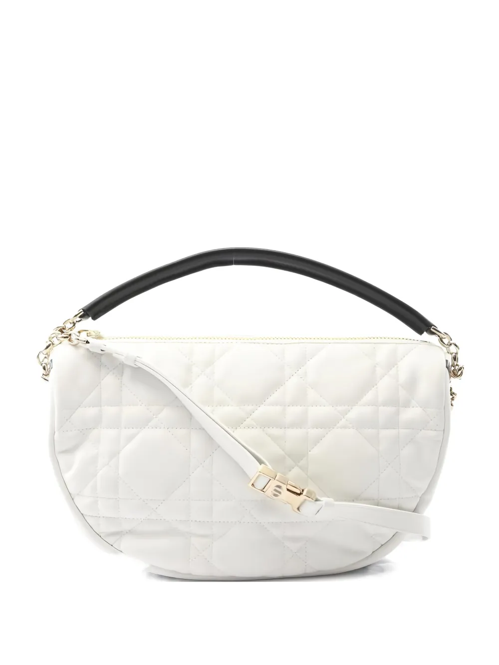 Christian Dior Pre-Owned 2010s medium Vibe Cannage shoulder bag - Bianco