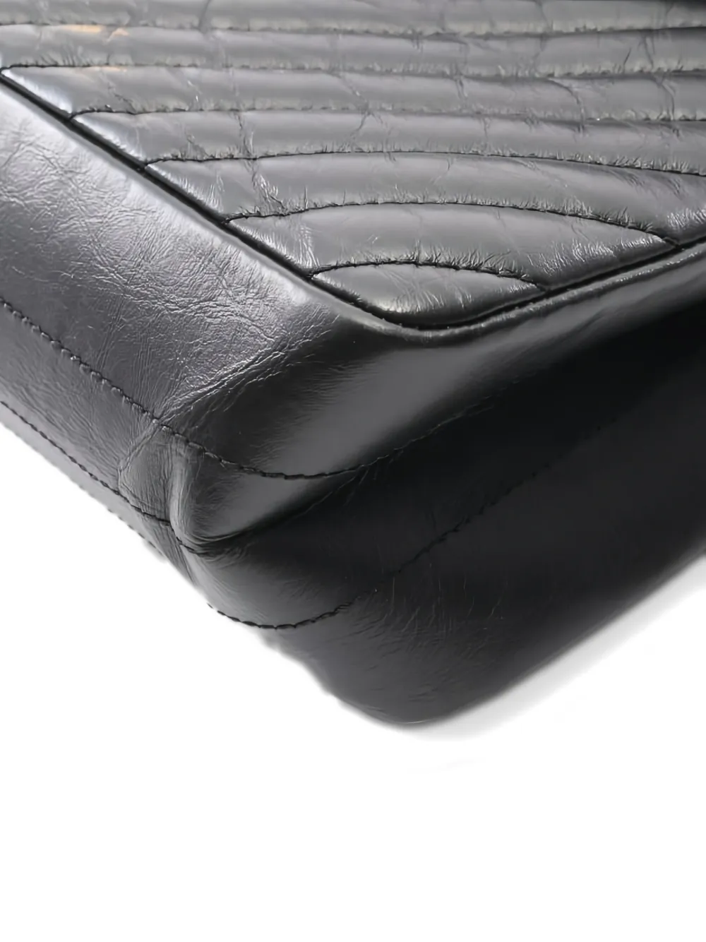 Pre-owned Chanel 2016-2014 2.55 Reissue Chain-strap Flap Shoulder Bag In Black