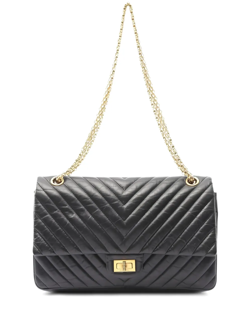 CHANEL Pre-Owned 2016-2014 2.55 Reissue chain-strap flap shoulder bag - Nero