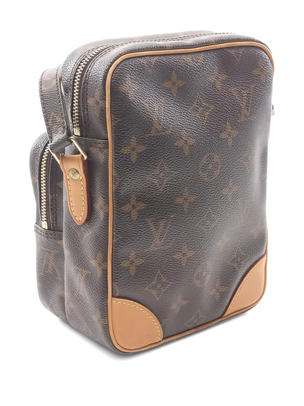 Pre-owned Louis Vuitton 2002 Monogram Amazon Crossbody Bag In Brown