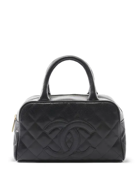 CHANEL Pre-Owned tote boston capitonado en matelassé 2003-2004