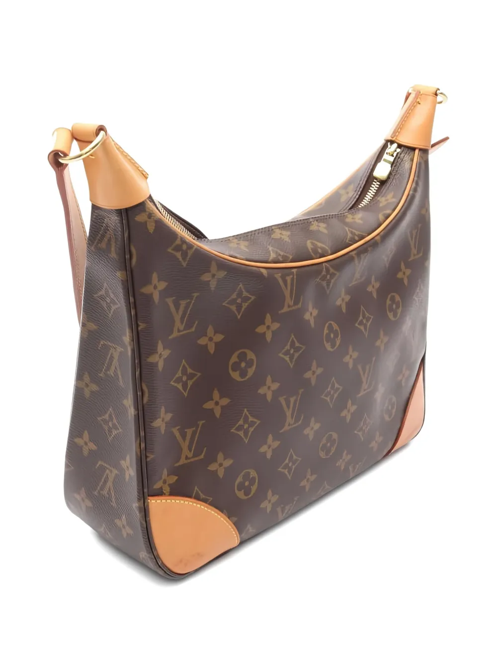 Pre-owned Louis Vuitton 2002 Boulogne Pm Monogram Shoulder Bag In Brown