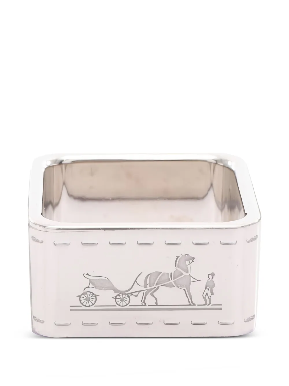 Hermès Pre-Owned anillo de mascada Bolduc 2020 | plateado | Image 1