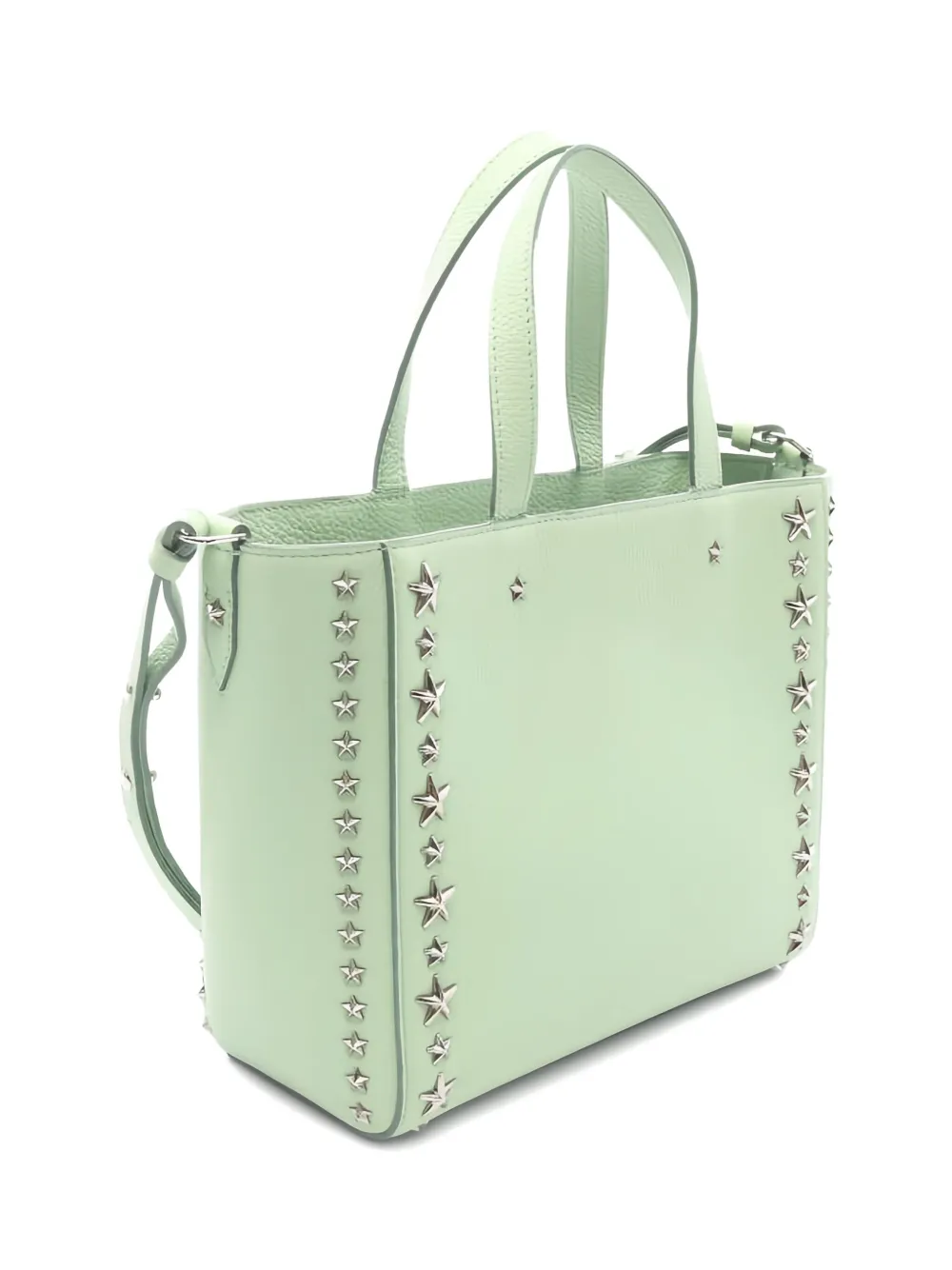 Pre-owned Jimmy Choo 2010s Star-studded Tote Bag In Green