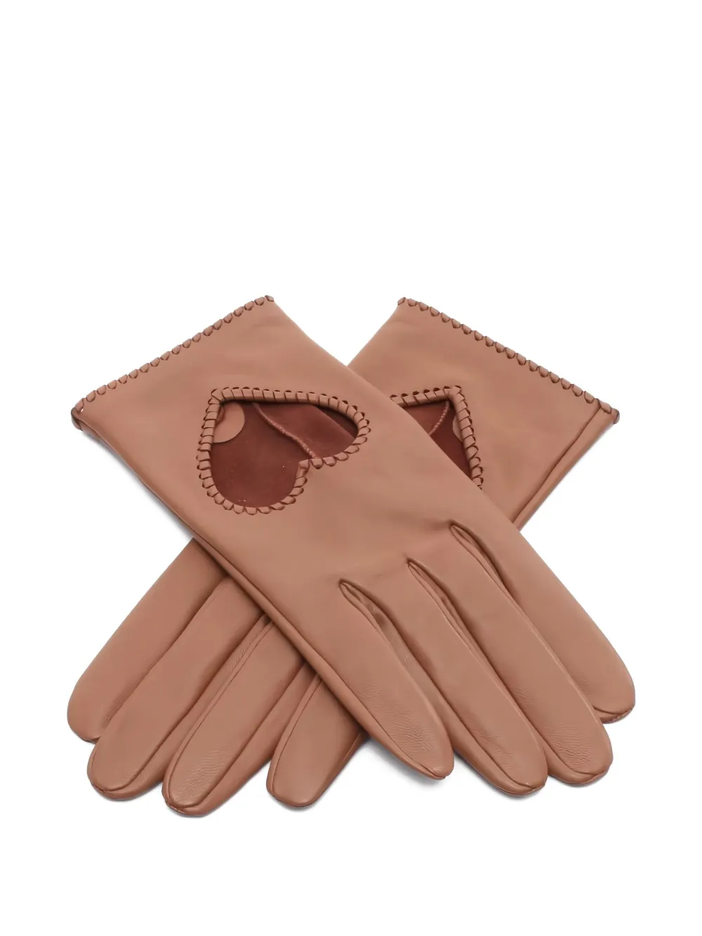 Hermès Pre-Owned guantes con abertura de corazón 2020 | marrón | Image 1
