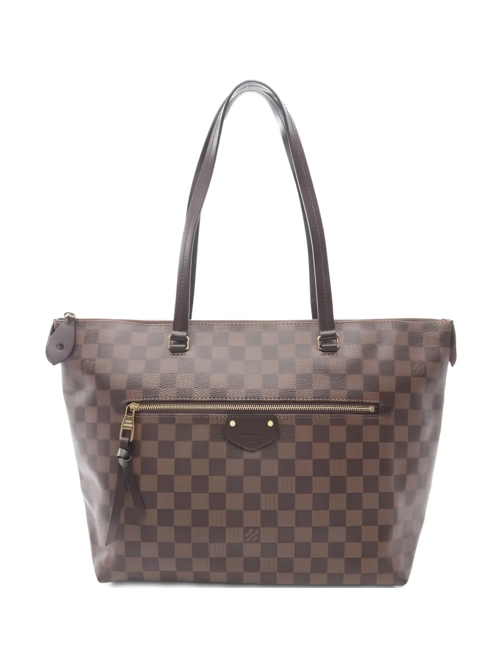 Pre-owned Louis Vuitton 2017 Jena Mm Damier Shoulder Bag In Brown