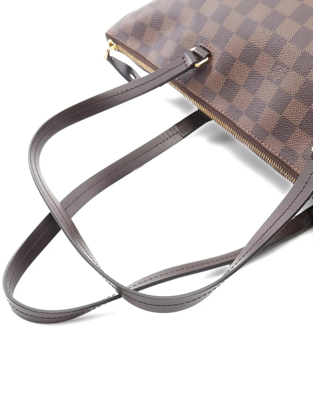 Pre-owned Louis Vuitton 2017 Jena Mm Damier Shoulder Bag In Brown