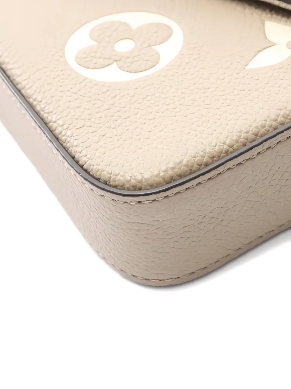 Pre-owned Louis Vuitton 2021 Pochette Felicie Monogram Empreinte Chain Mini Bag In Neutral