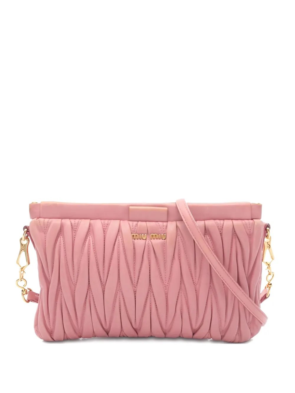 Miu Miu Pre-Owned 2000 matelasse shoulder bag | Pink | Image 1