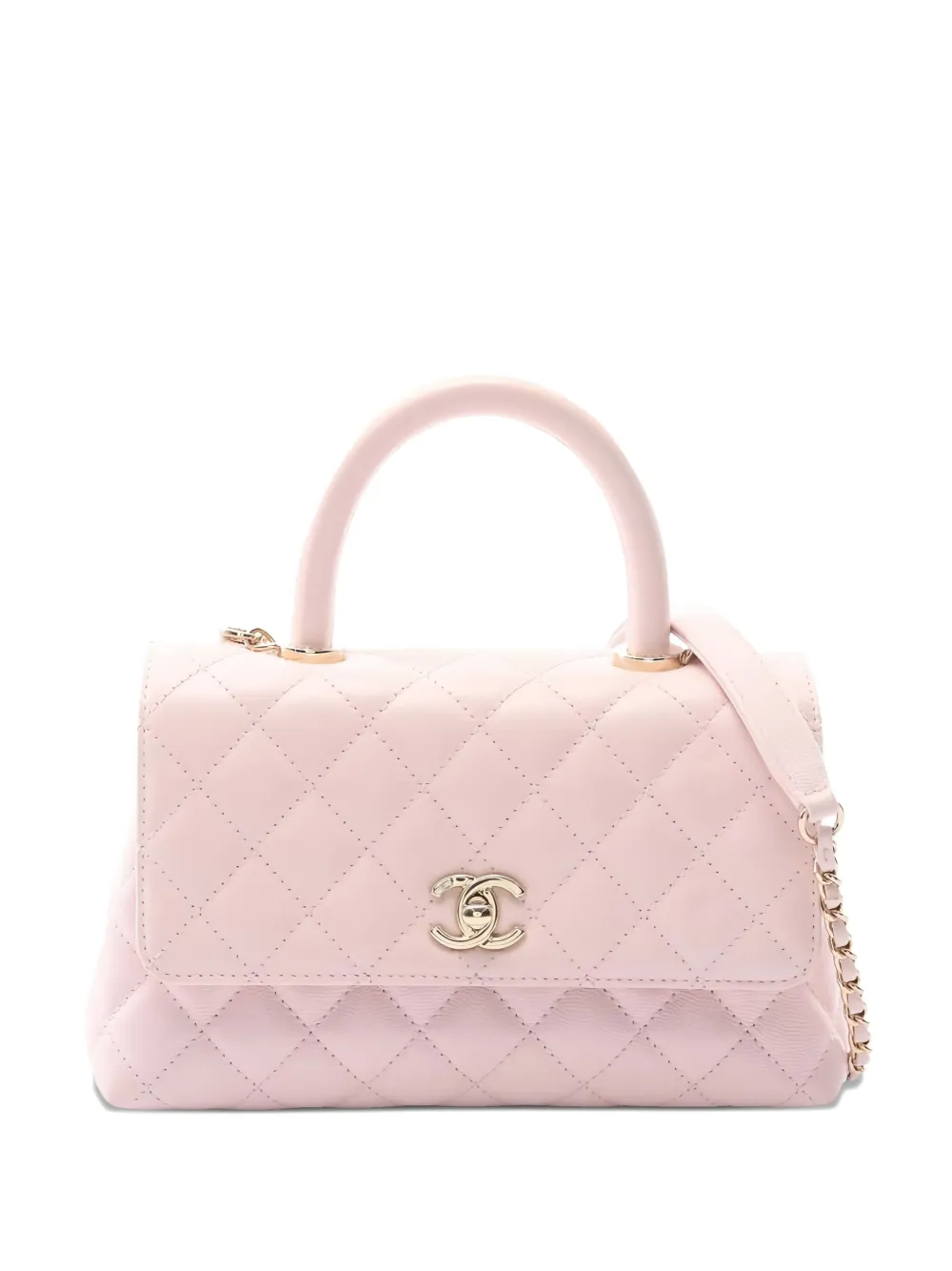 Pre-owned Chanel 2021 Coco Flap Quilted Handbag In Pink