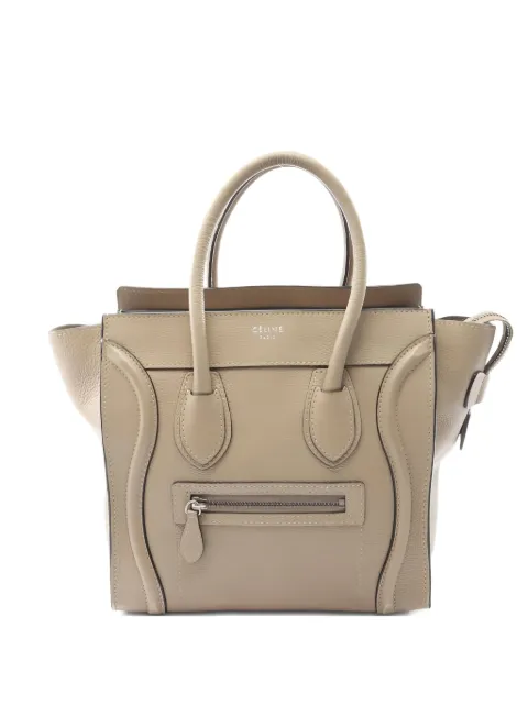 Celine Pre-Owned 2000s micro Luggage leather tote bag