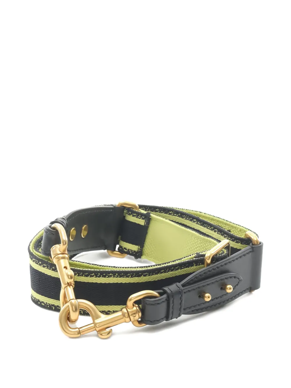 Pre-owned Dior 2020s Embroidered Canvas Shoulder Strap In Black