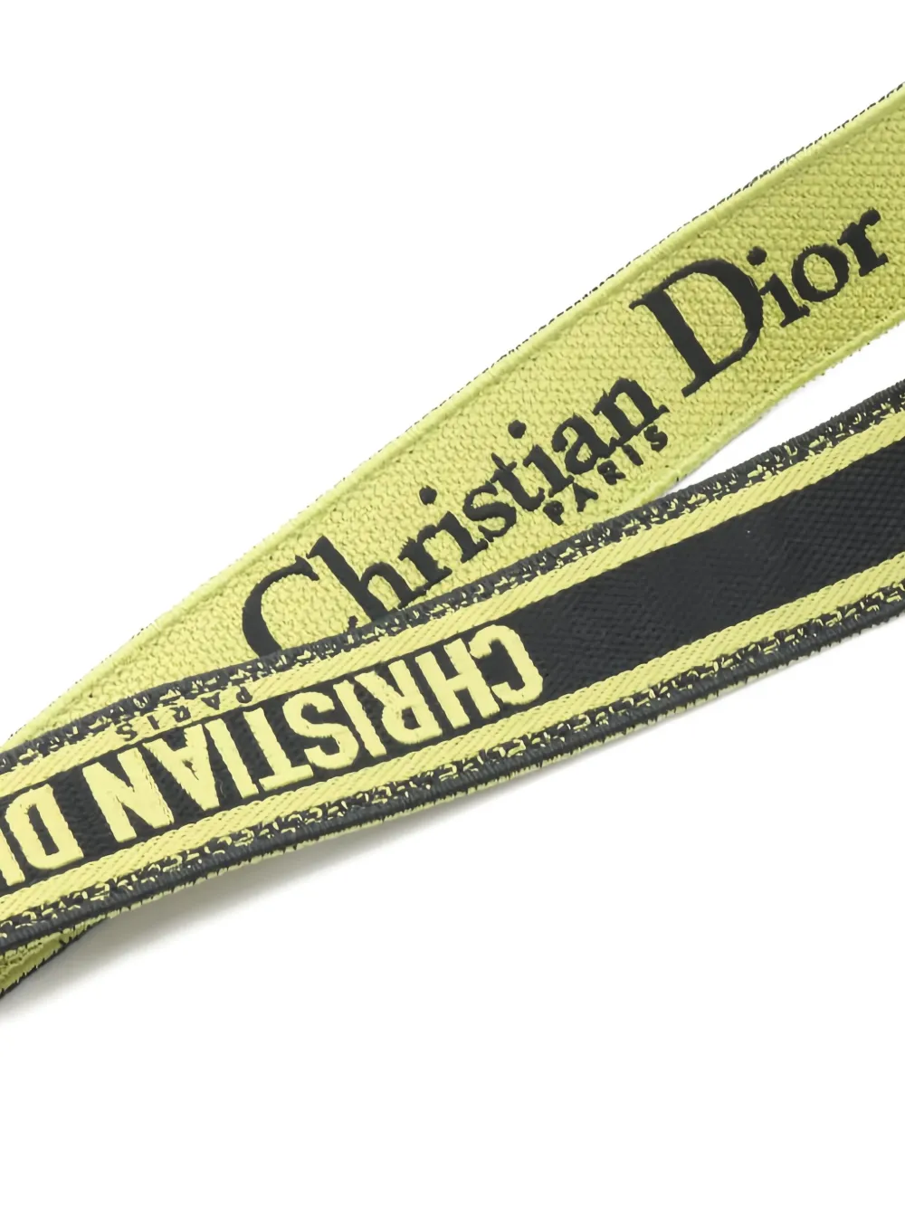 Pre-owned Dior 2020s Embroidered Canvas Shoulder Strap In Black