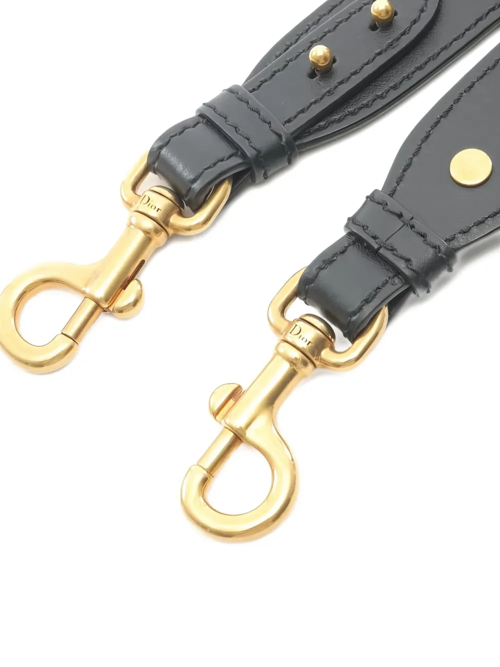 Pre-owned Dior 2020s Embroidered Canvas Shoulder Strap In Black