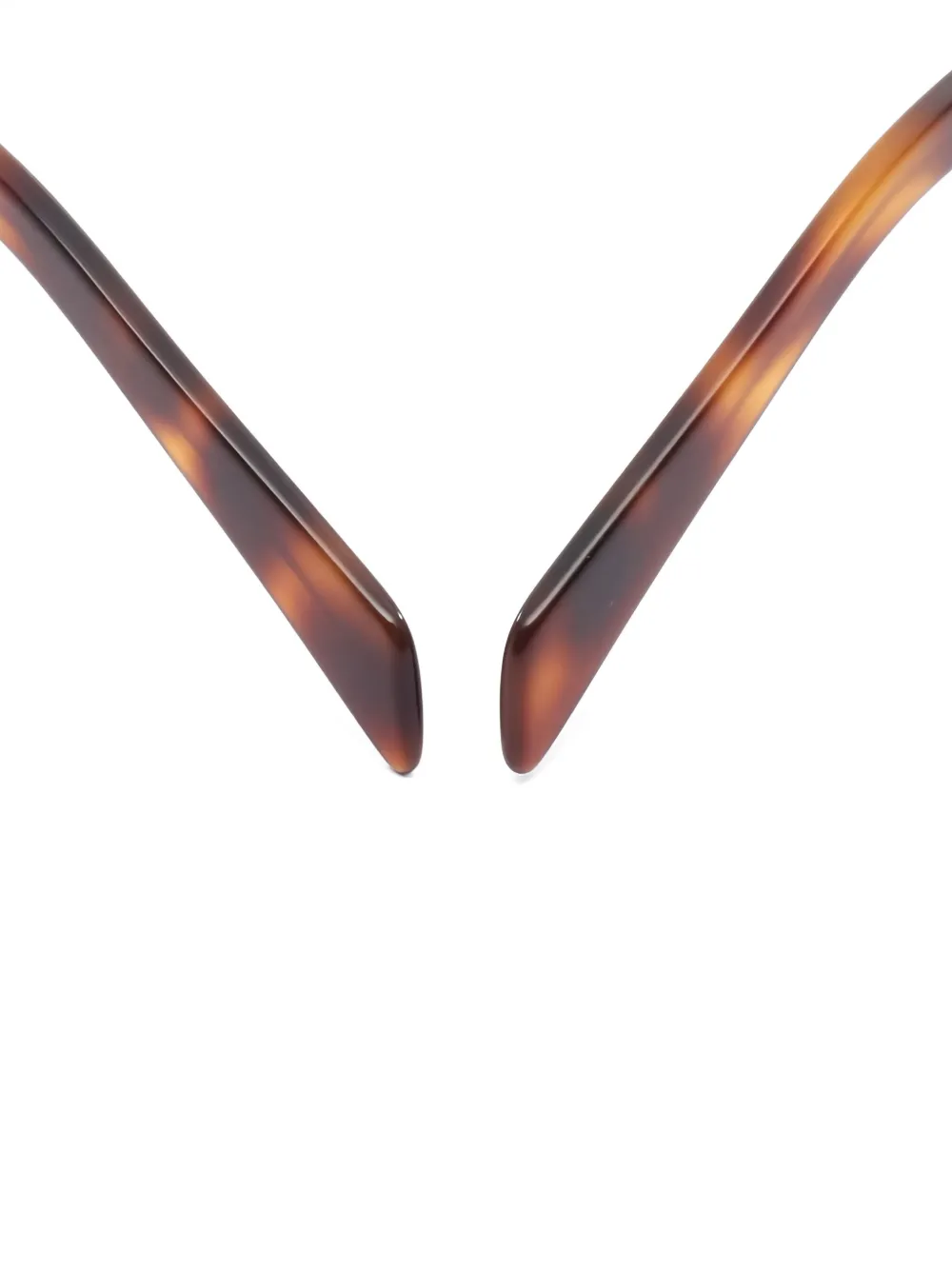 Pre-owned Prada Rectangle-frame Sunglasses In Brown