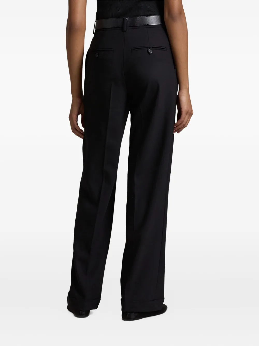 Polo Ralph Lauren Broek met cuffs Zwart