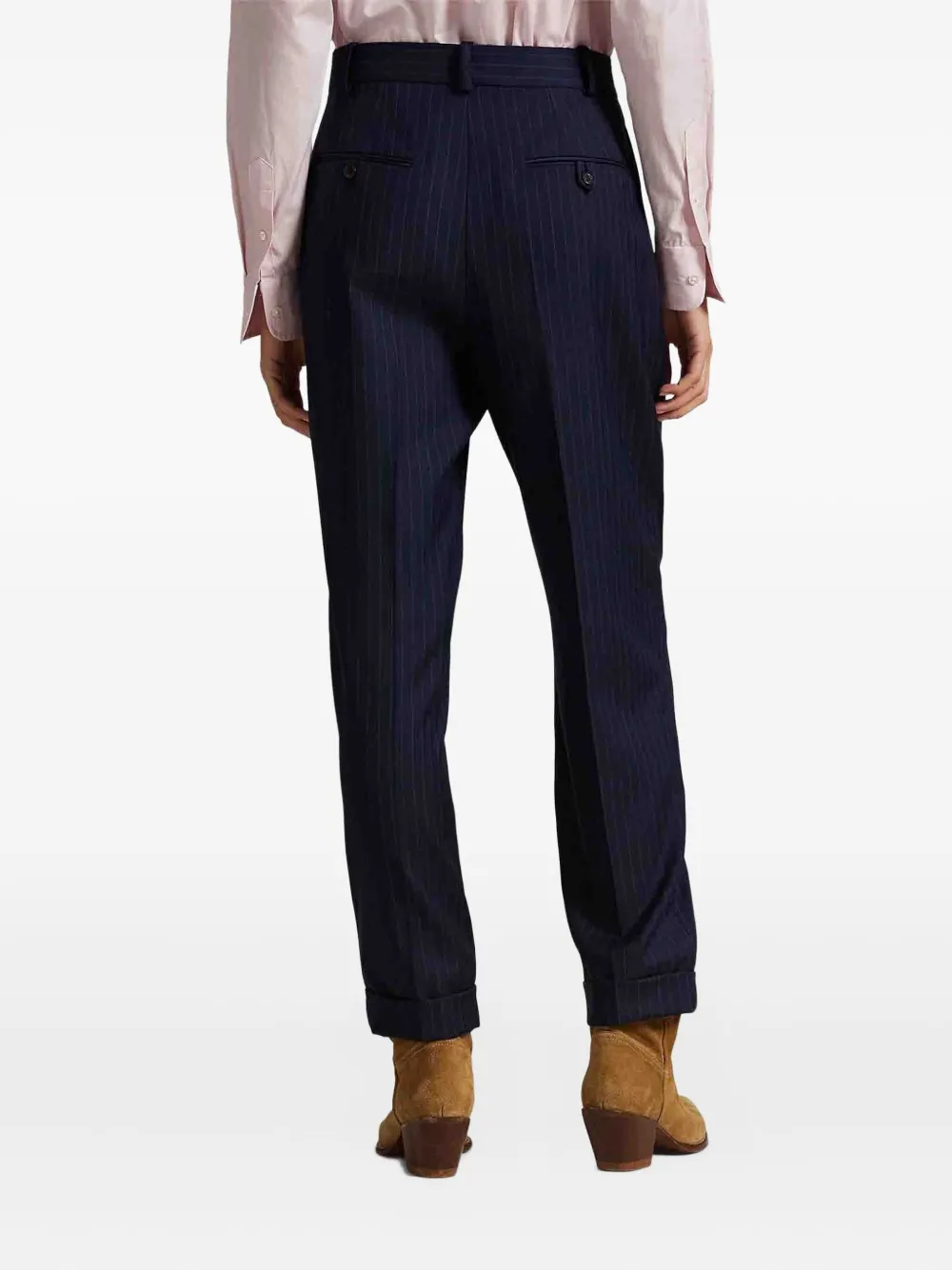 Polo Ralph Lauren Broek met krijtstreep Blauw