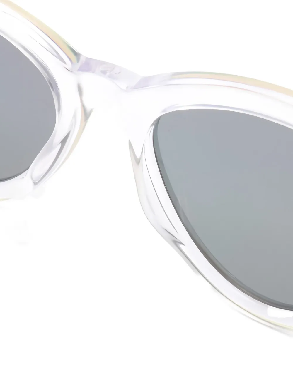 Pre-owned Dior 2020s Browline Sunglasses In White
