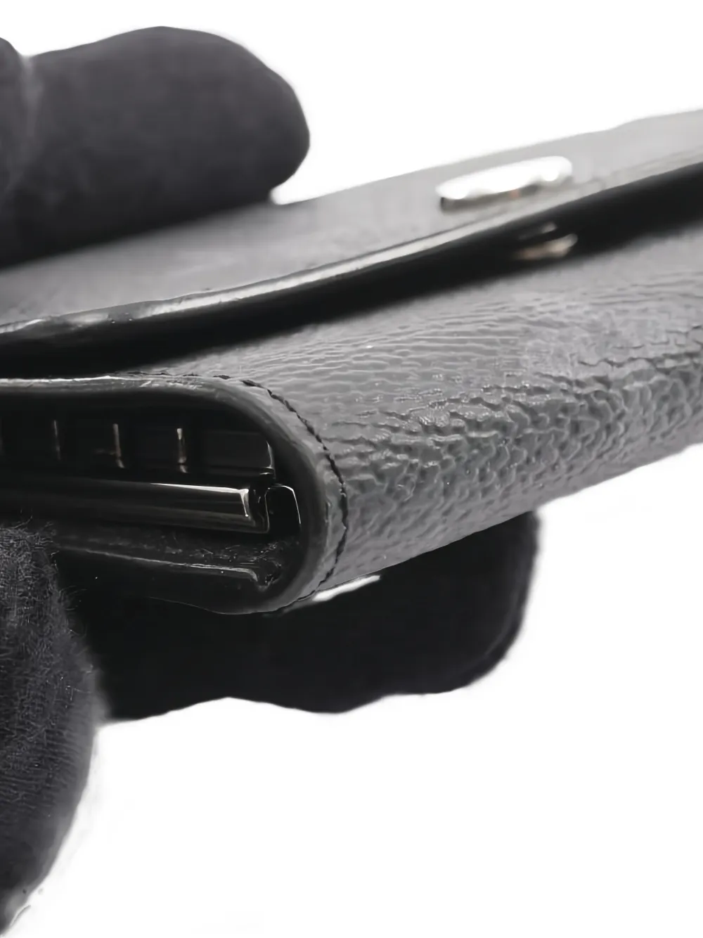 Pre-owned Louis Vuitton 2021s Monogram Eclipse Key Case In Black