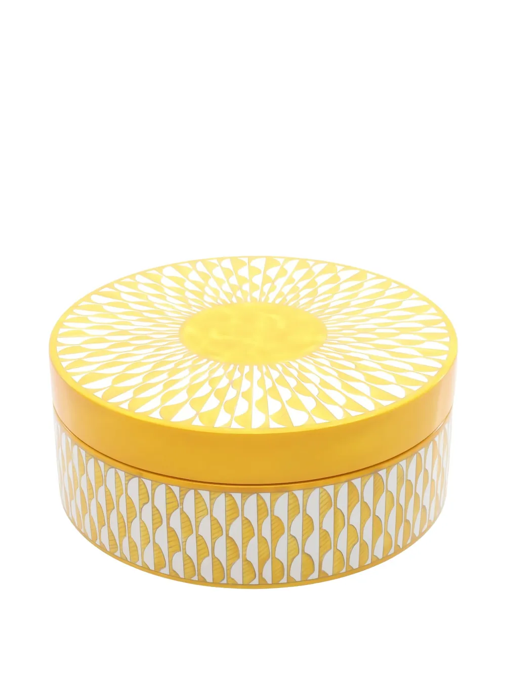 Hermès Pre-Owned 2020s Soleil d'Hermès MM lacquer box (17cm) | Yellow | Image 1