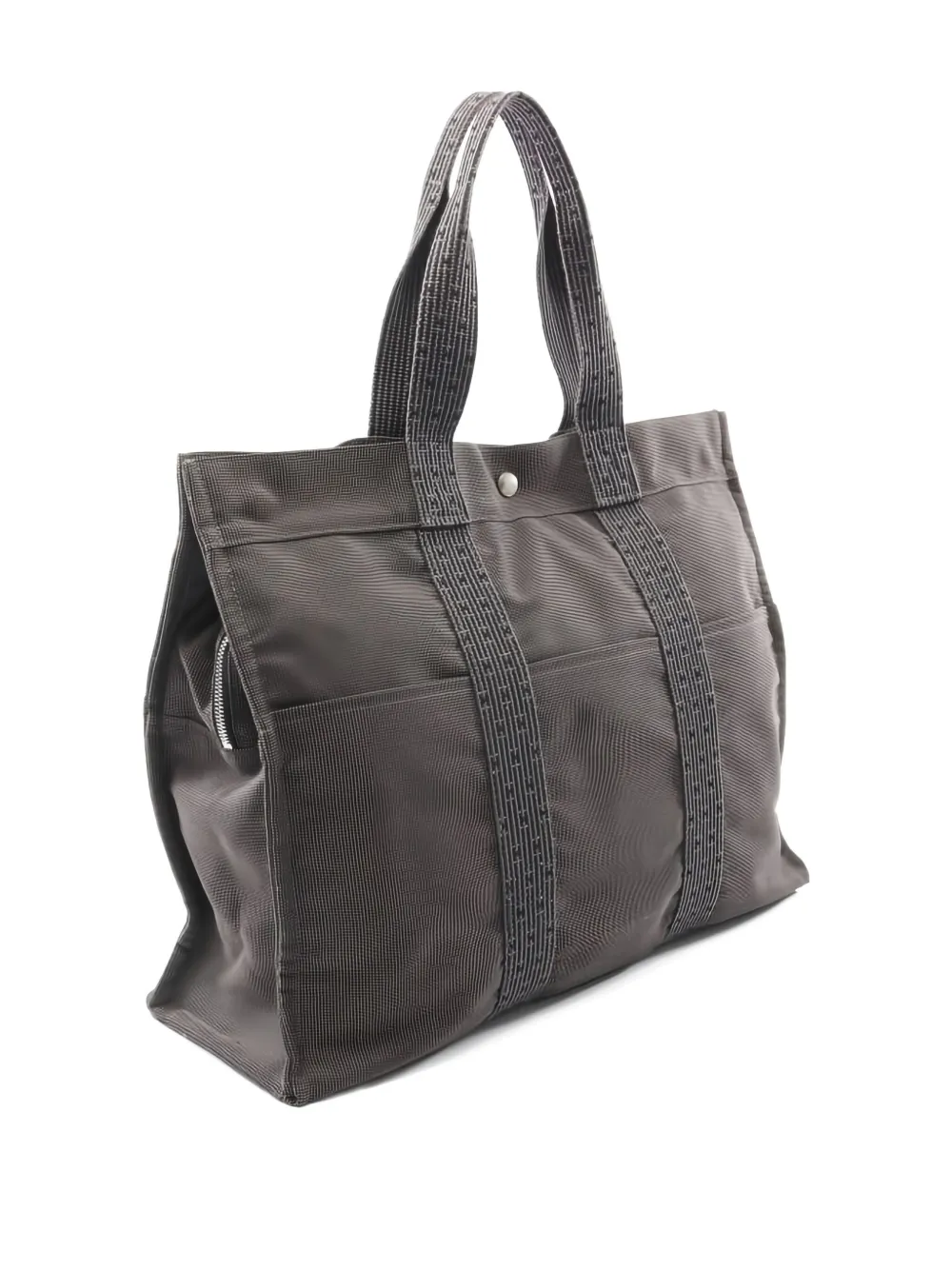 Pre-owned Hermes 2000s Yale Line Gm Tote Bag In Gray