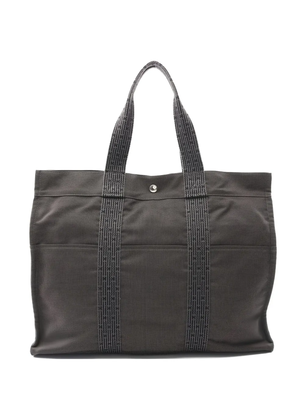 Pre-owned Hermes 2000s Yale Line Gm Tote Bag In Gray