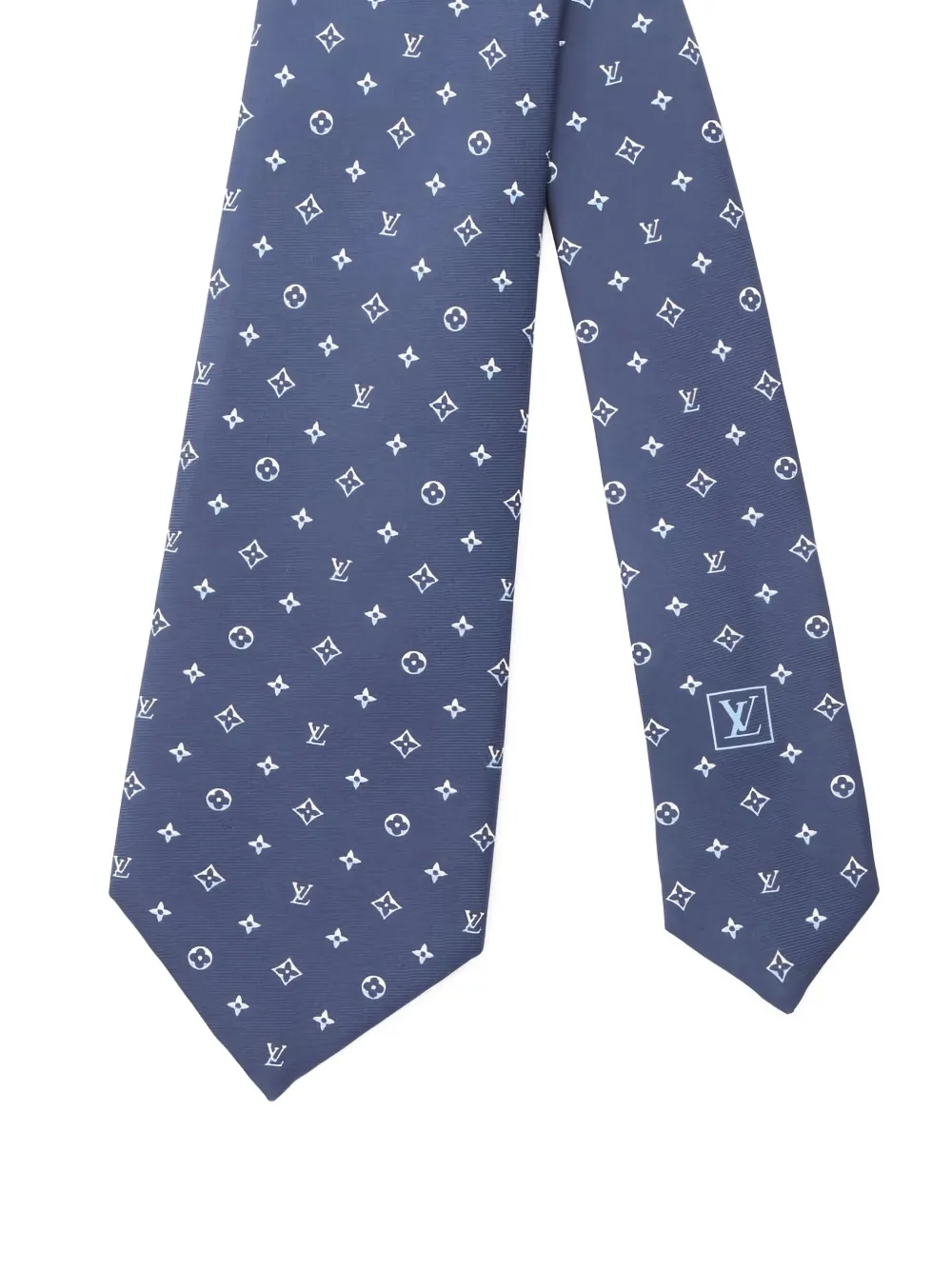 Louis Vuitton Pre-Owned 2025 patterned silk tie | Blue | Image 1