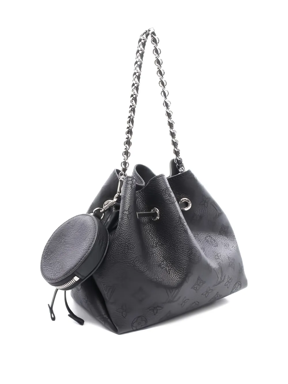 Pre-owned Louis Vuitton 2010 Bella Mahina Chain Shoulder Bag In Black