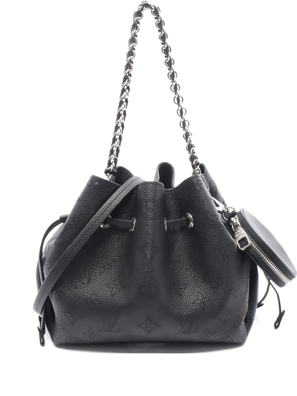 Pre-owned Louis Vuitton 2010 Bella Mahina Chain Shoulder Bag In Black