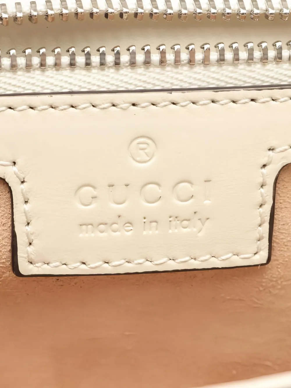 Pre-owned Gucci 2010 Gg Petit Leather Shoulder Bag In Neutral