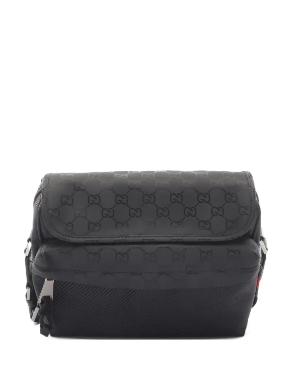 Gucci Pre-Owned GGモノグラム ショルダーバッグ M | ブラック Gucci Pre-Owned GGモノグラム ショルダーバッグ M | ブラック