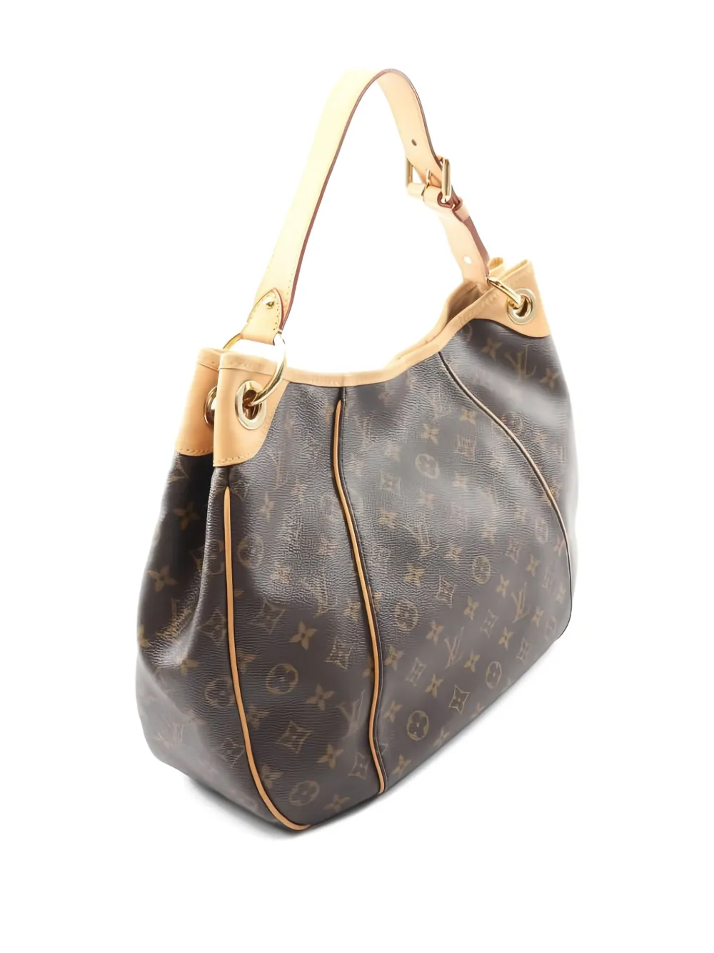 Pre-owned Louis Vuitton 2008 Galliera Monogram Shoulder Bag In Black