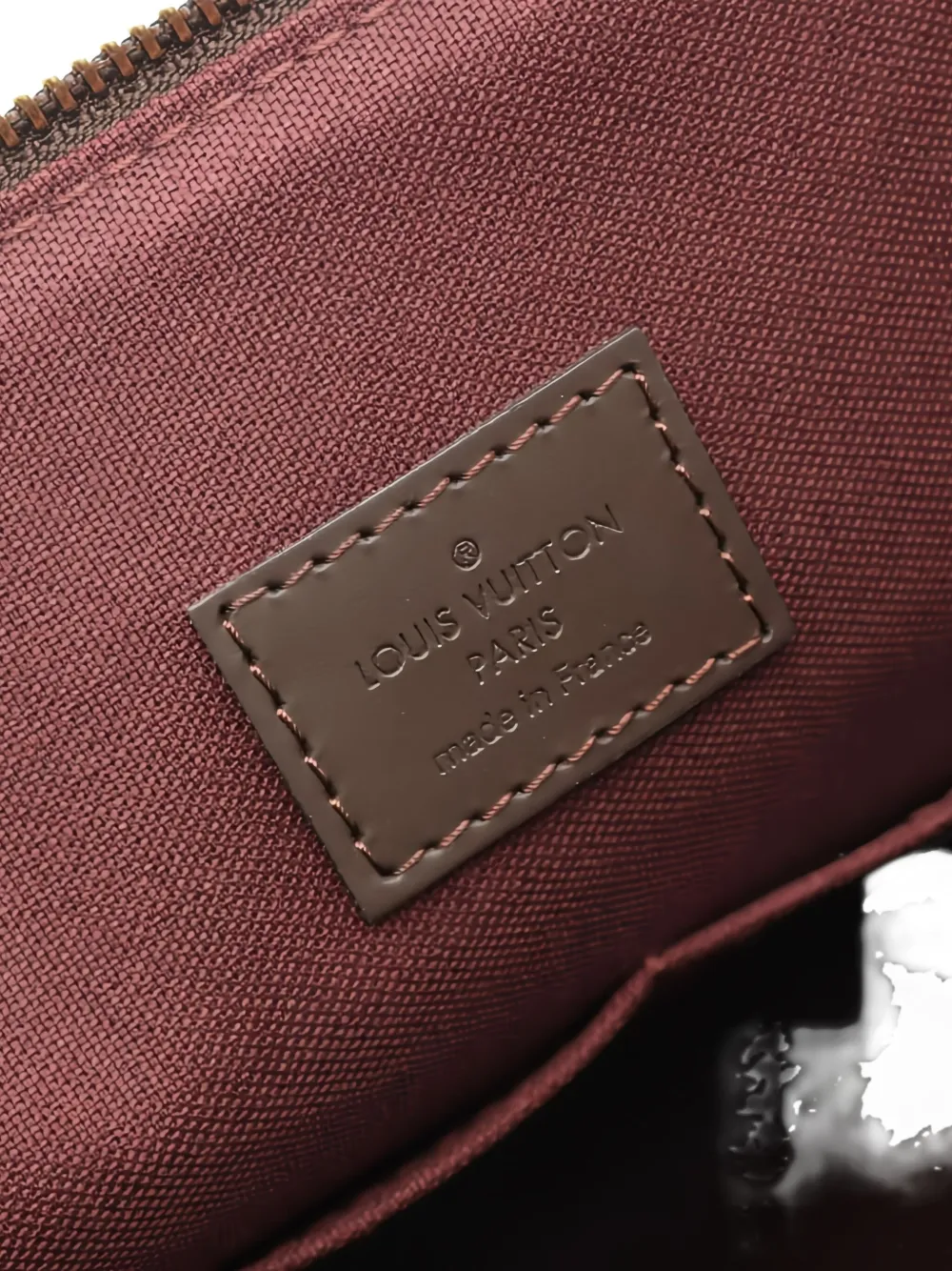 Pre-owned Louis Vuitton 2020 Jena Damier Ebène Shoulder Bag In Brown