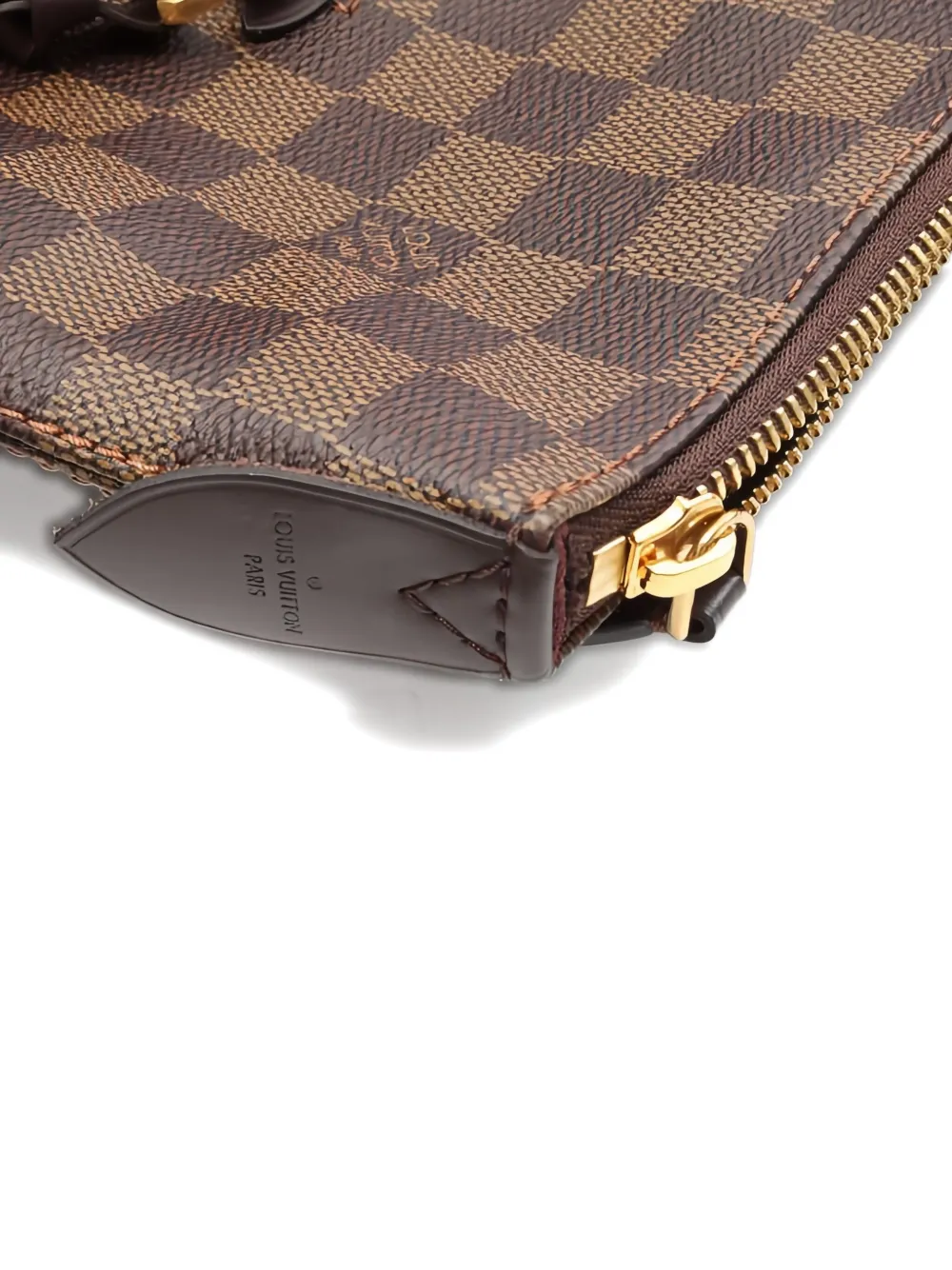 Pre-owned Louis Vuitton 2020 Jena Damier Ebène Shoulder Bag In Brown