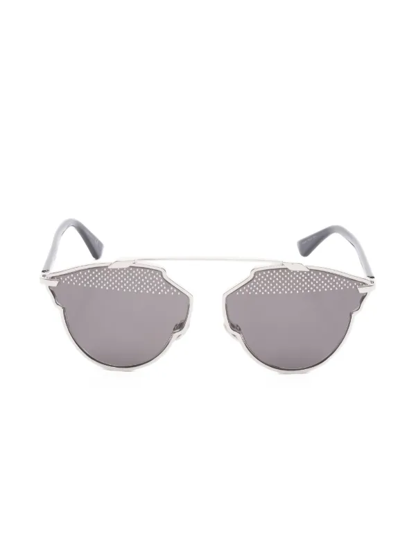 Christian Dior SoReal サングラス 美品 Christian Dior Pre-Owned 2000 SoReal S ドット サングラス
